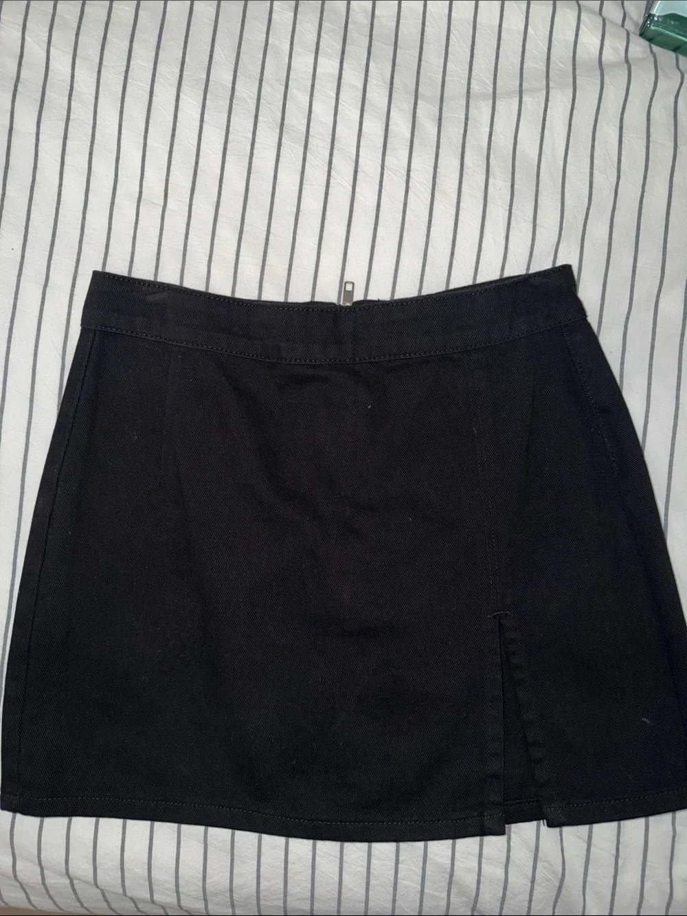 Lioness Black Mini Skirt with Side Slit
